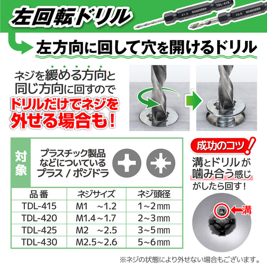 TDZ-420 ネジモグラ「裏技」セット – エンジニア公式オンラインストア