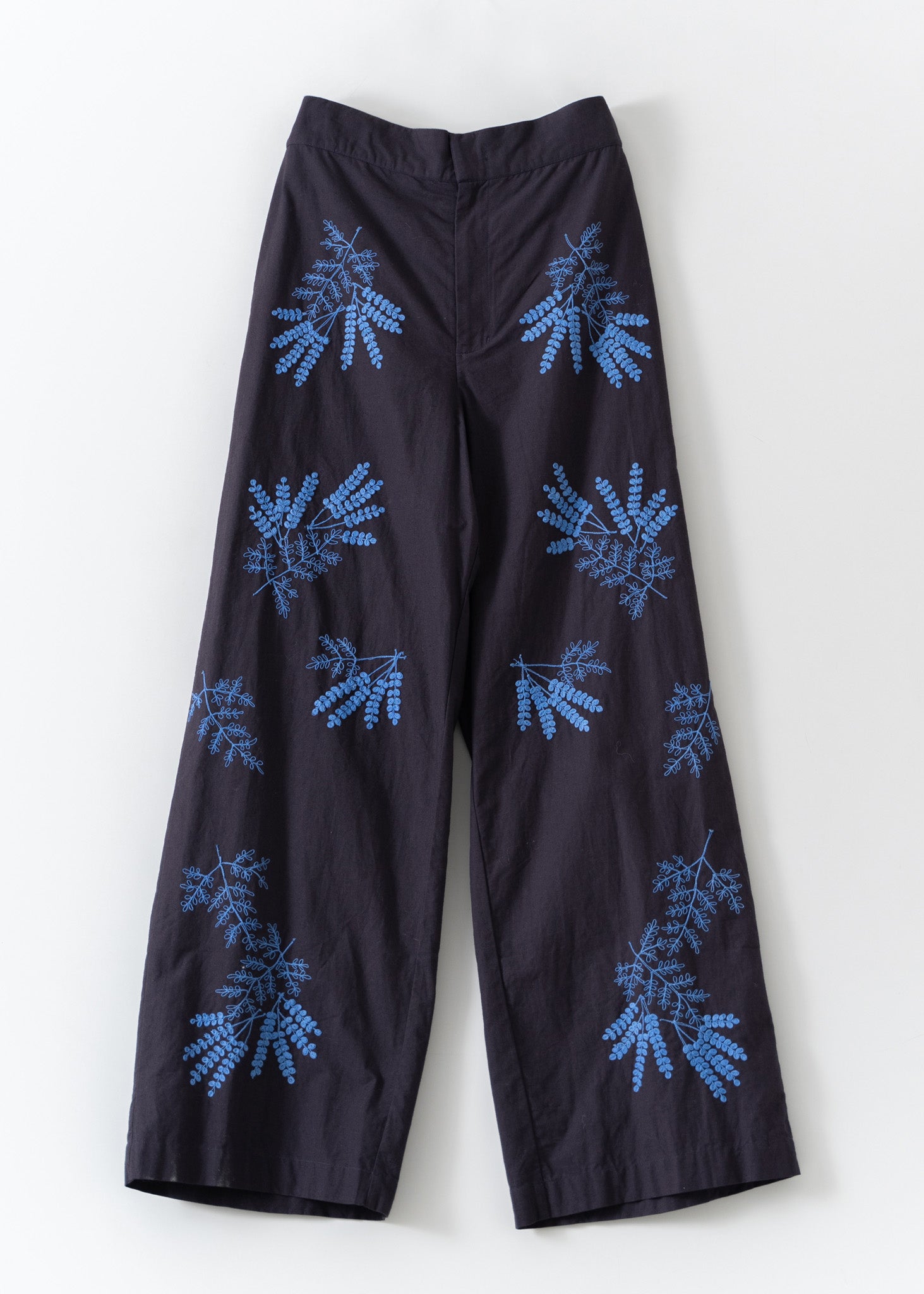 Cotton Linen Plants Embroidery Pants | Pasand by ne Quittez pas