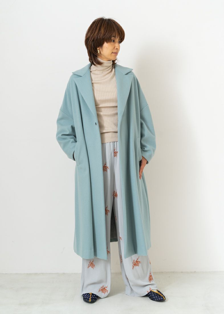 VACHEMENT Super140メルトンロングコート | Pasand by ne Quittez pas