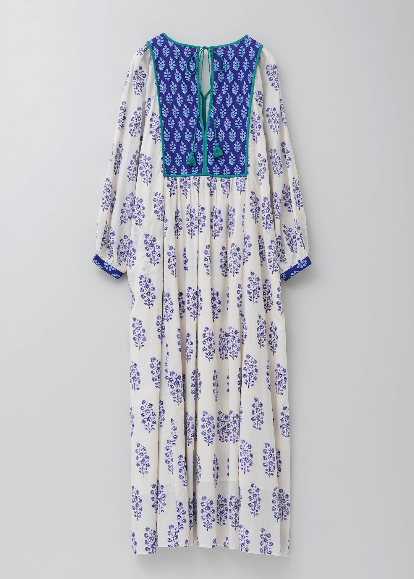 Cotton Voile Ethnic Combination Print Gather Dress | Pasand by ne