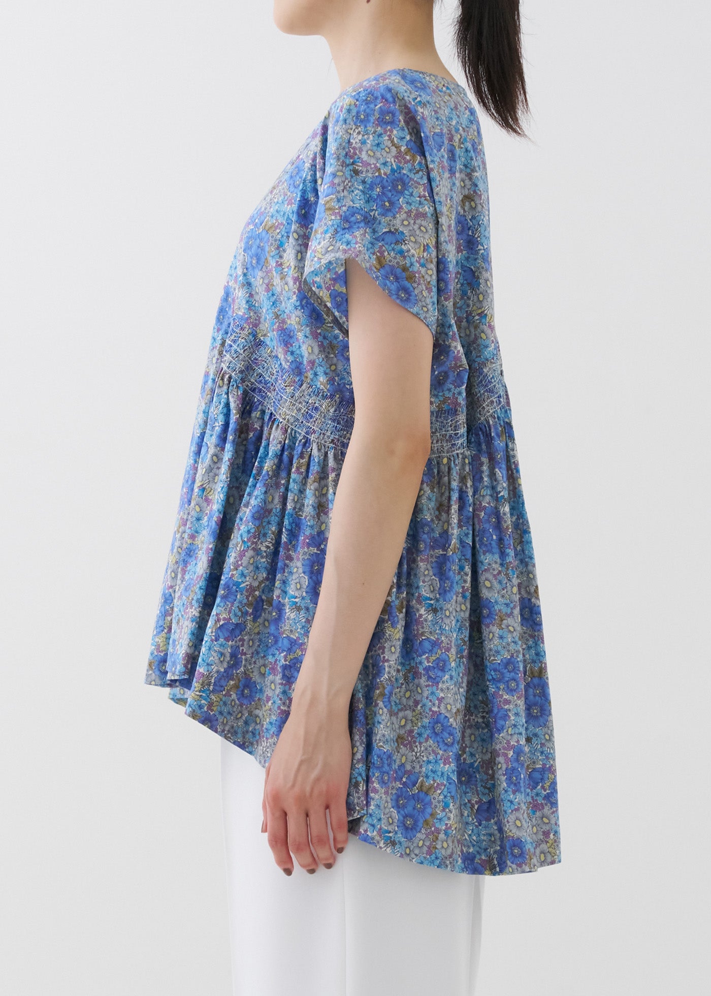 Liberty Print Shirring Blouse | Pasand by ne Quittez pas | パサン