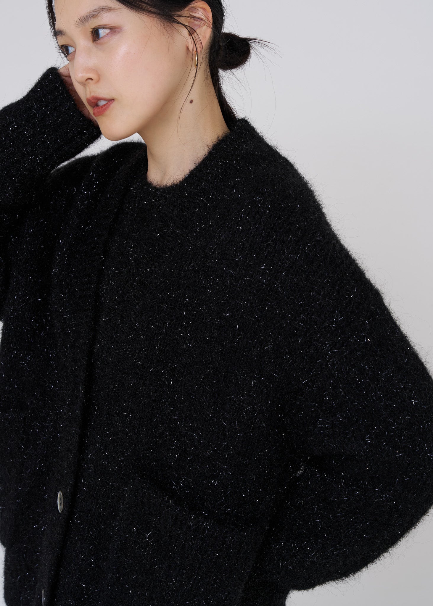 Alpaca Lurex Cardigan | Pasand by ne Quittez pas | パサンドバイ