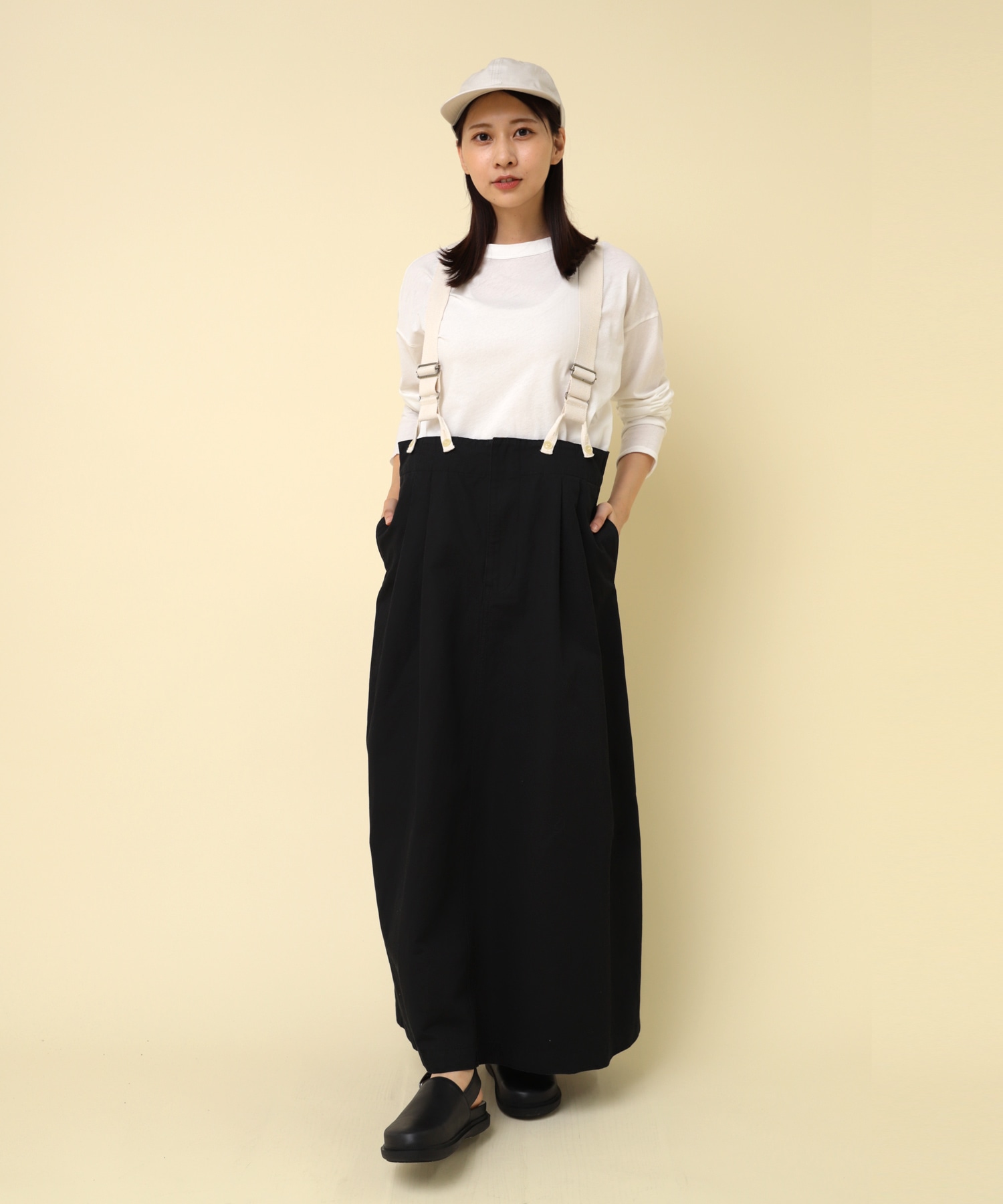 D1665 サスペンダージャンパースカート(F ブラック): ワンピース - RNA