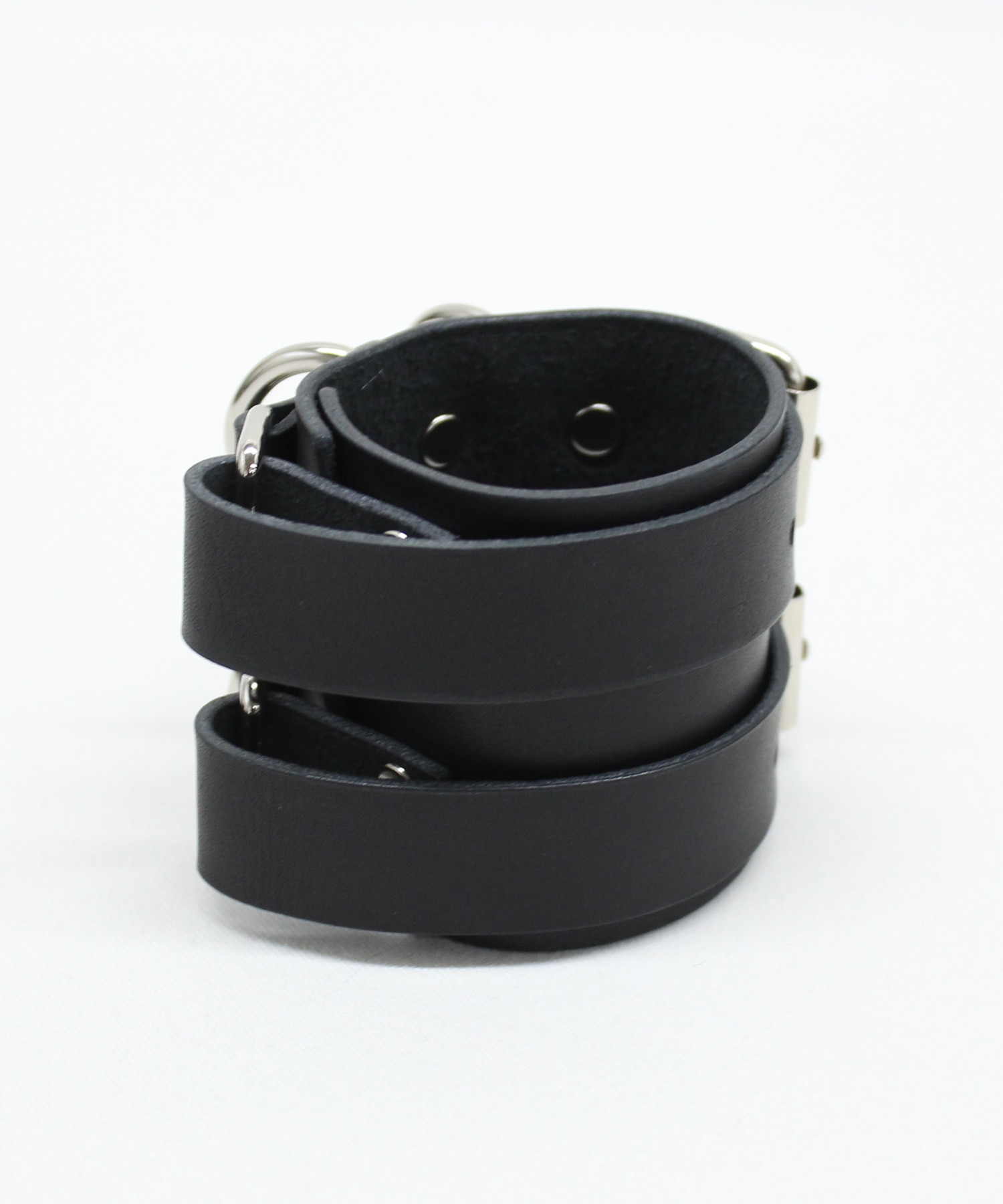 E5153 ダブルベルトワイドリストバンド(F ブラック): アクセサリー