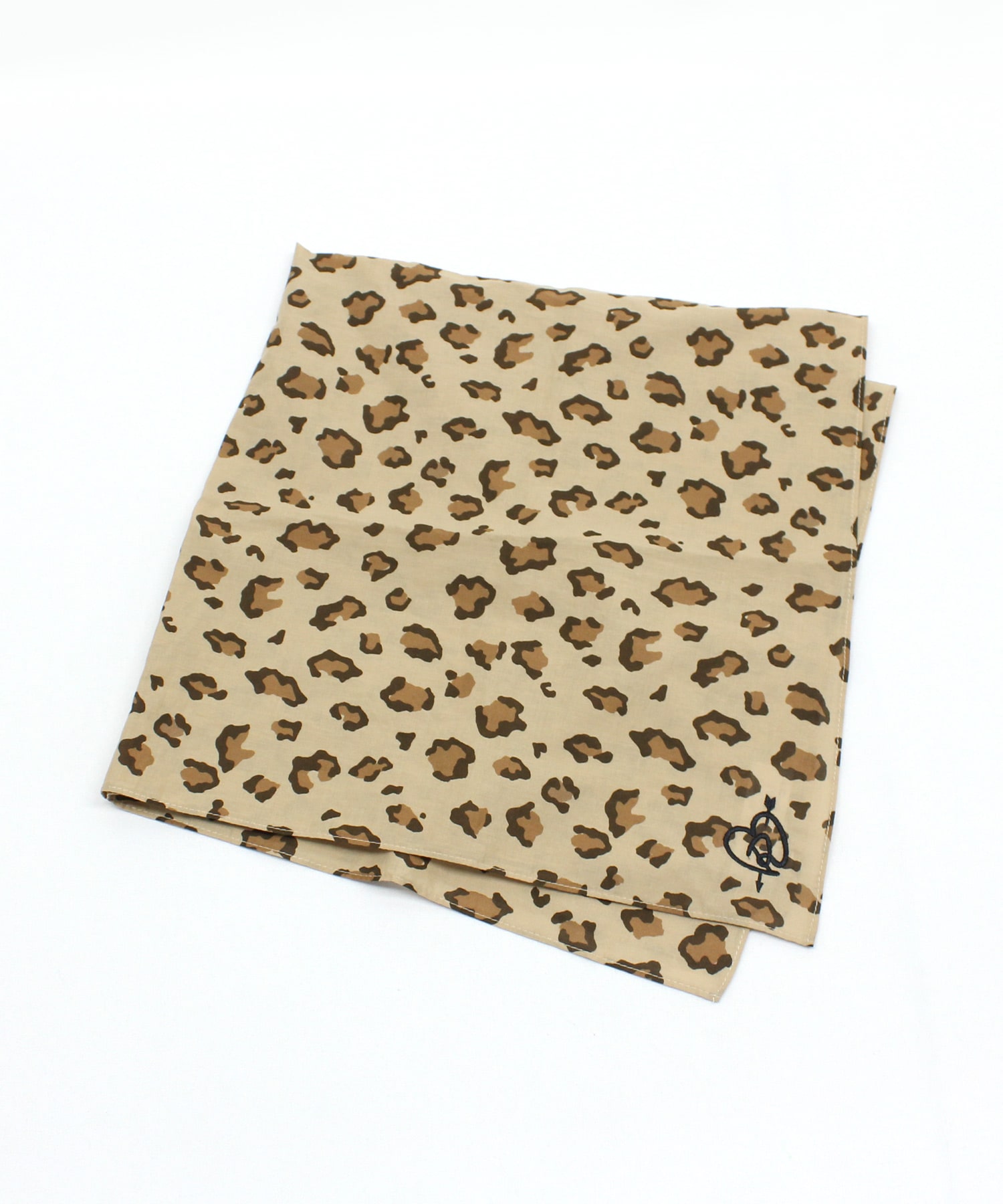 E5148 レオパードBIGバンダナ(F ベージュ): ファッション雑貨 - RNA