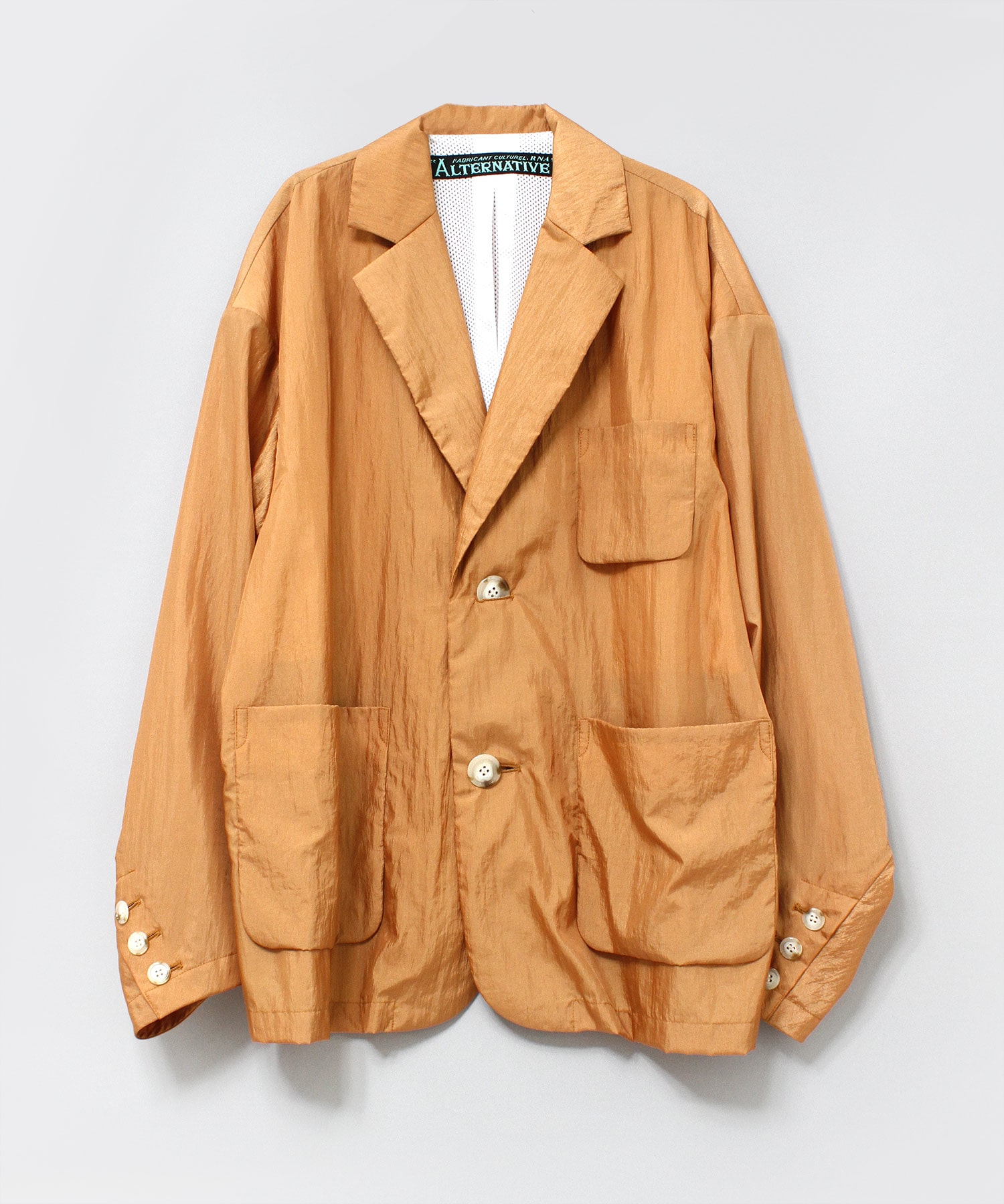 J2059 ブライトテーラードジャケット(M クスミオレンジ): アウター