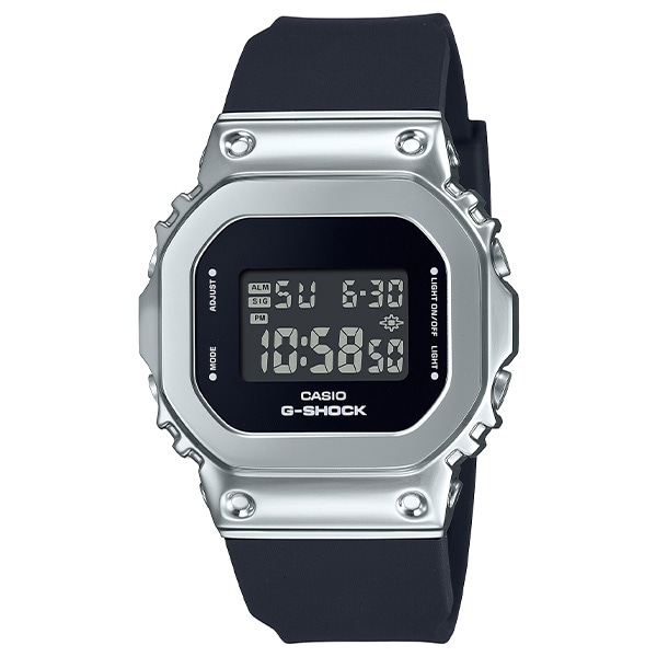 G-SHOCK メタルケース GM-S5600U-1JF LED クォーツ(シルバー): G-SHOCK