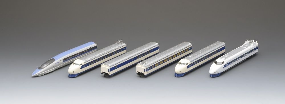 京都鉄道博物館の新幹線0系・100系・500系、6両セットのNゲージに