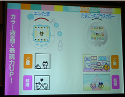 バンダイ、カラー液晶を採用した「たまごっちプラスカラー」を発表