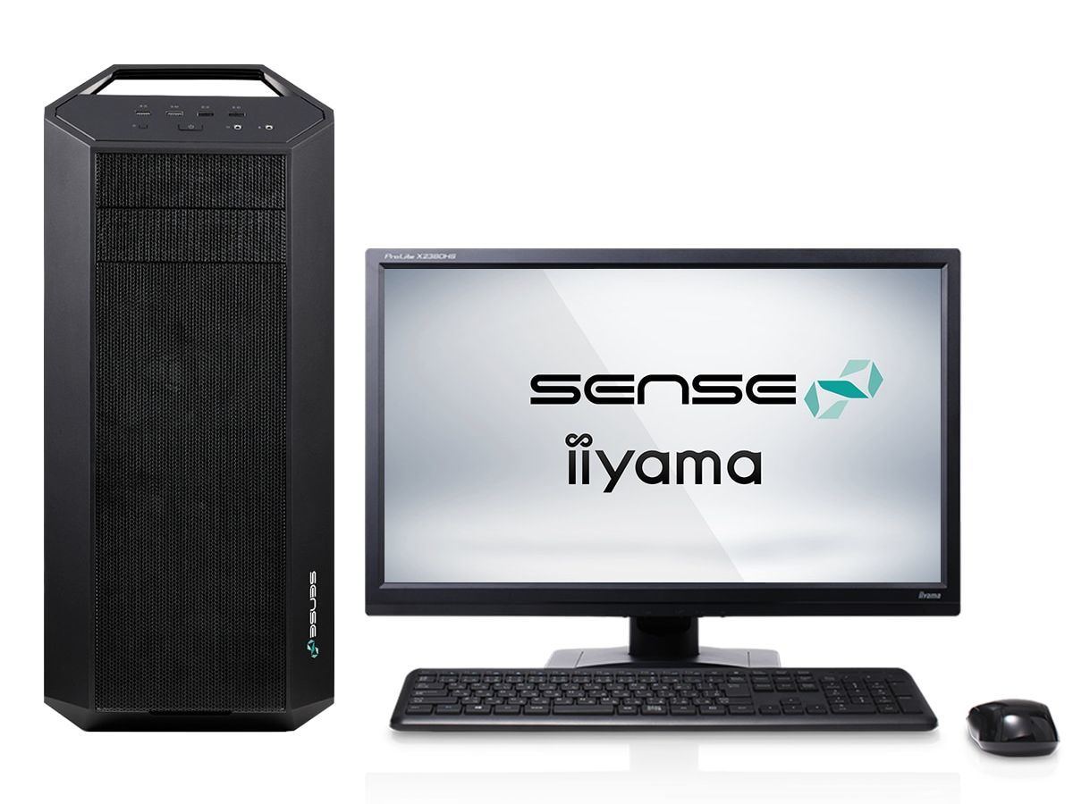 iiyama PC、拡張性の高いミドルタワーケース採用のデスクトップPC