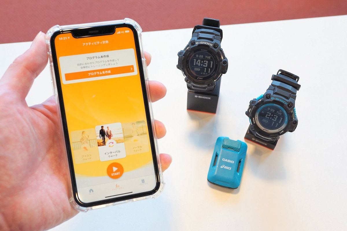 カシオ×アシックスのコラボ第2弾、ウォーキングアプリ「Walkmetrix」と