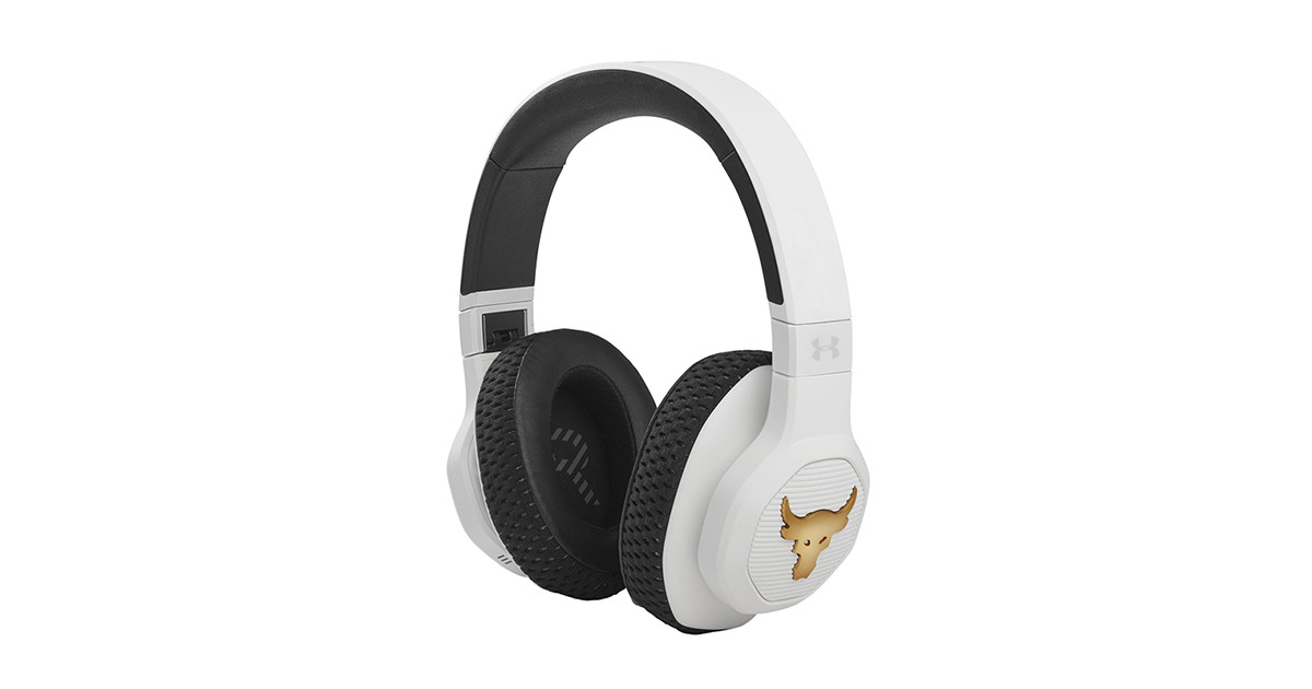 白い“THE ROCK”監修ヘッドホン発売。JBL×アンダーアーマーコラボ