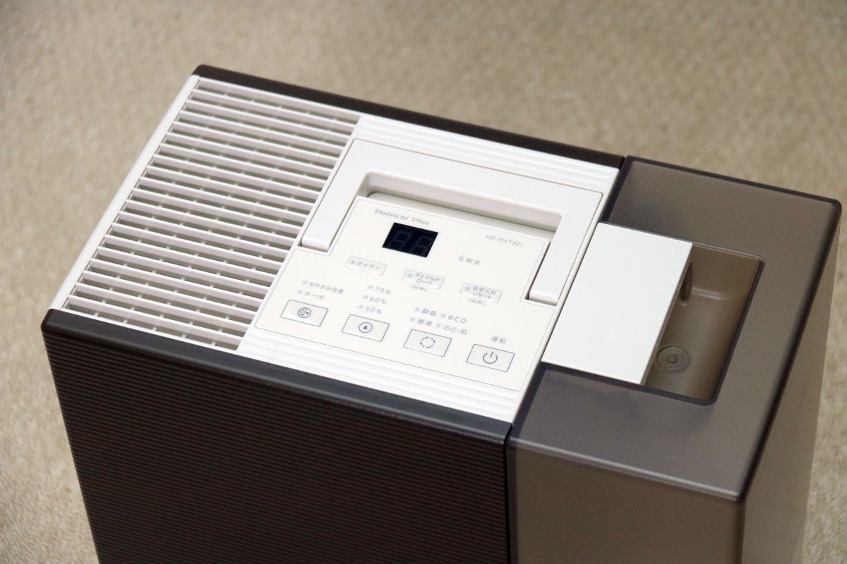 ダイニチの加湿器「HD-RXT921」レビュー。パワフルで音も静か、簡単お