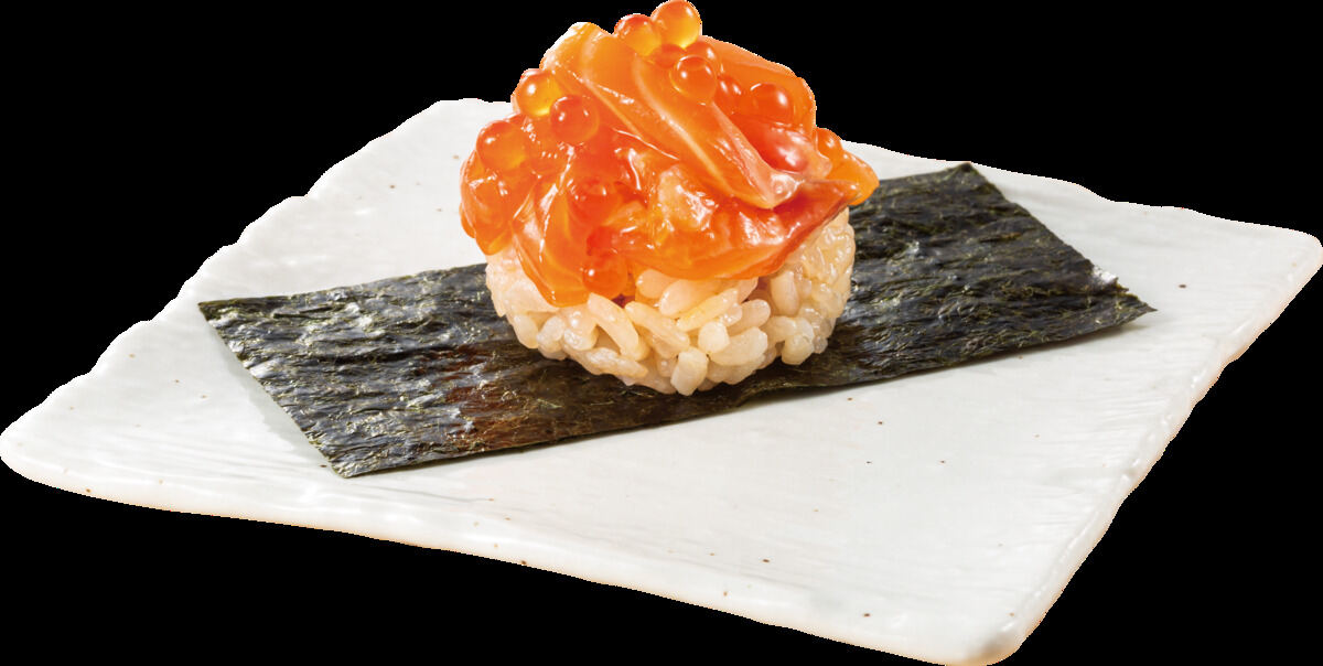 大衆寿司居酒屋「鮨 酒 肴 杉玉」、「杉玉のサーモンと、たまにイクラ