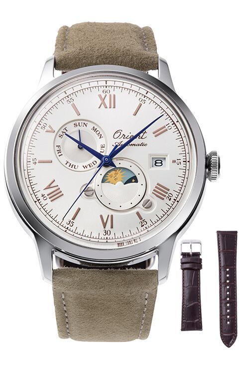 太陽と月がフェイス移ろう「オリエントバンビーノ サンアンドムーン