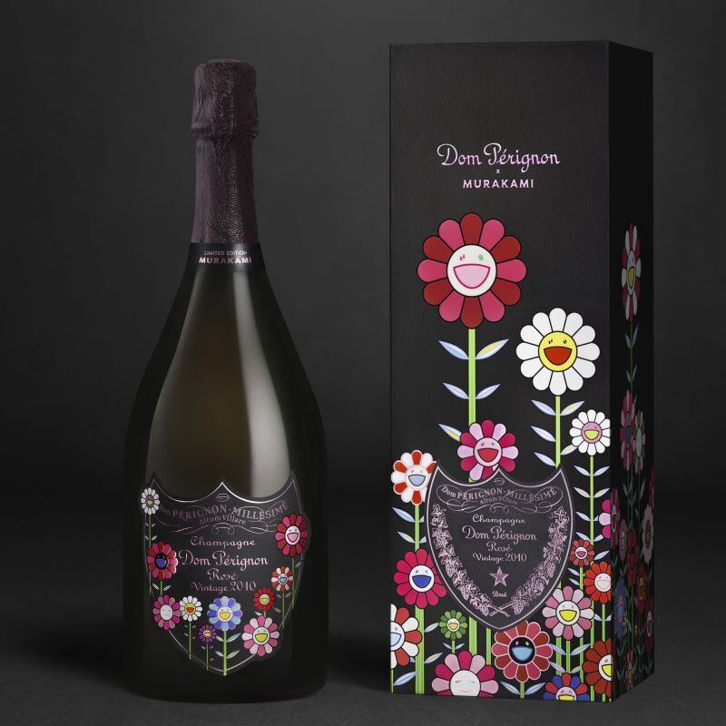 ドン ペリニヨンと村上隆がコラボレーション、代表策の花たちが彩る