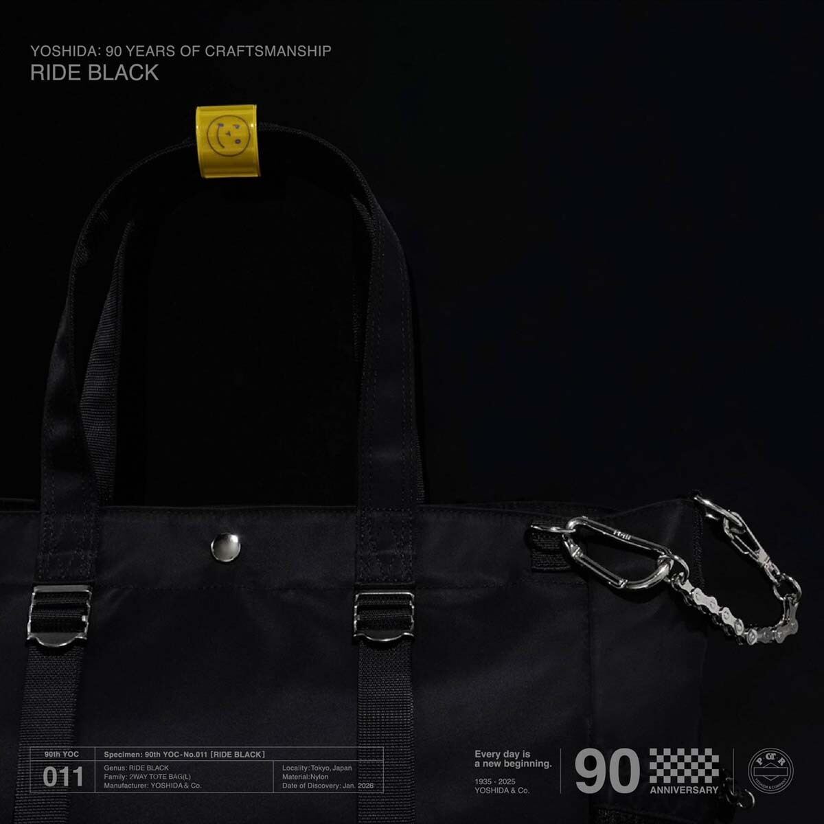 吉田カバン90周年、POTR「RIDE」に限定ブラックが登場──全7型を完全