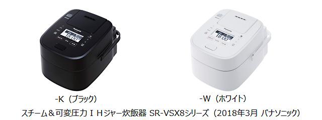 スチーム＆可変圧力IHジャー炊飯器「W(ダブル)おどり炊き」SR-VSX8