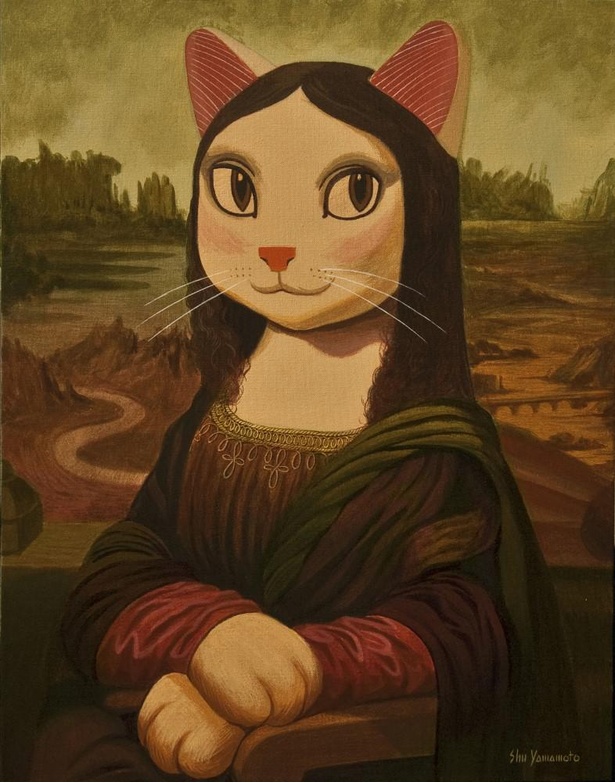 あの名画が猫の絵に！石巻市の石ノ森萬画館で「CAT ART展～シュー