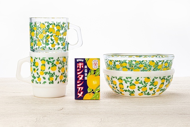 ボンタンアメとFire-Kingがコラボ！北欧デザインを取り入れた、レトロ