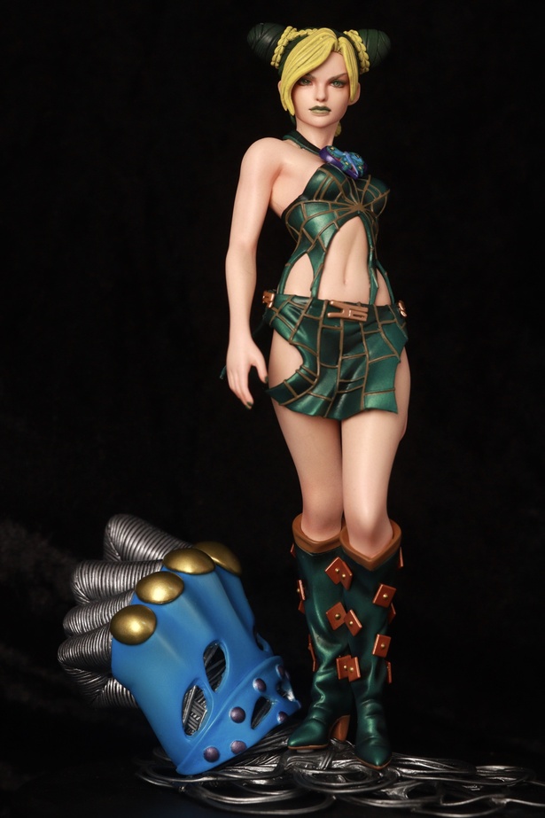 ドドドド！擬音が聞こえそう…「ジョジョ」空条徐倫フィギュアを塗装