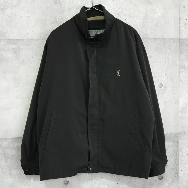 イヴ サンローラン 1990's ヴィンテージ YSLロゴ ナイロンジャケット