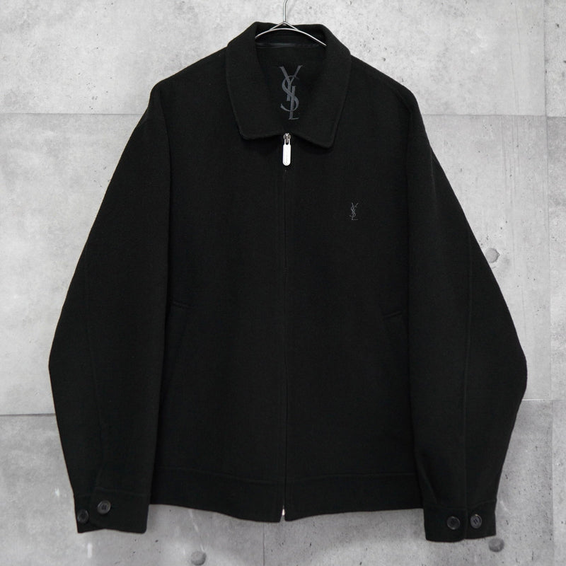 イヴ サンローラン 1990's ヴィンテージ YSLロゴ ウール ブルゾン