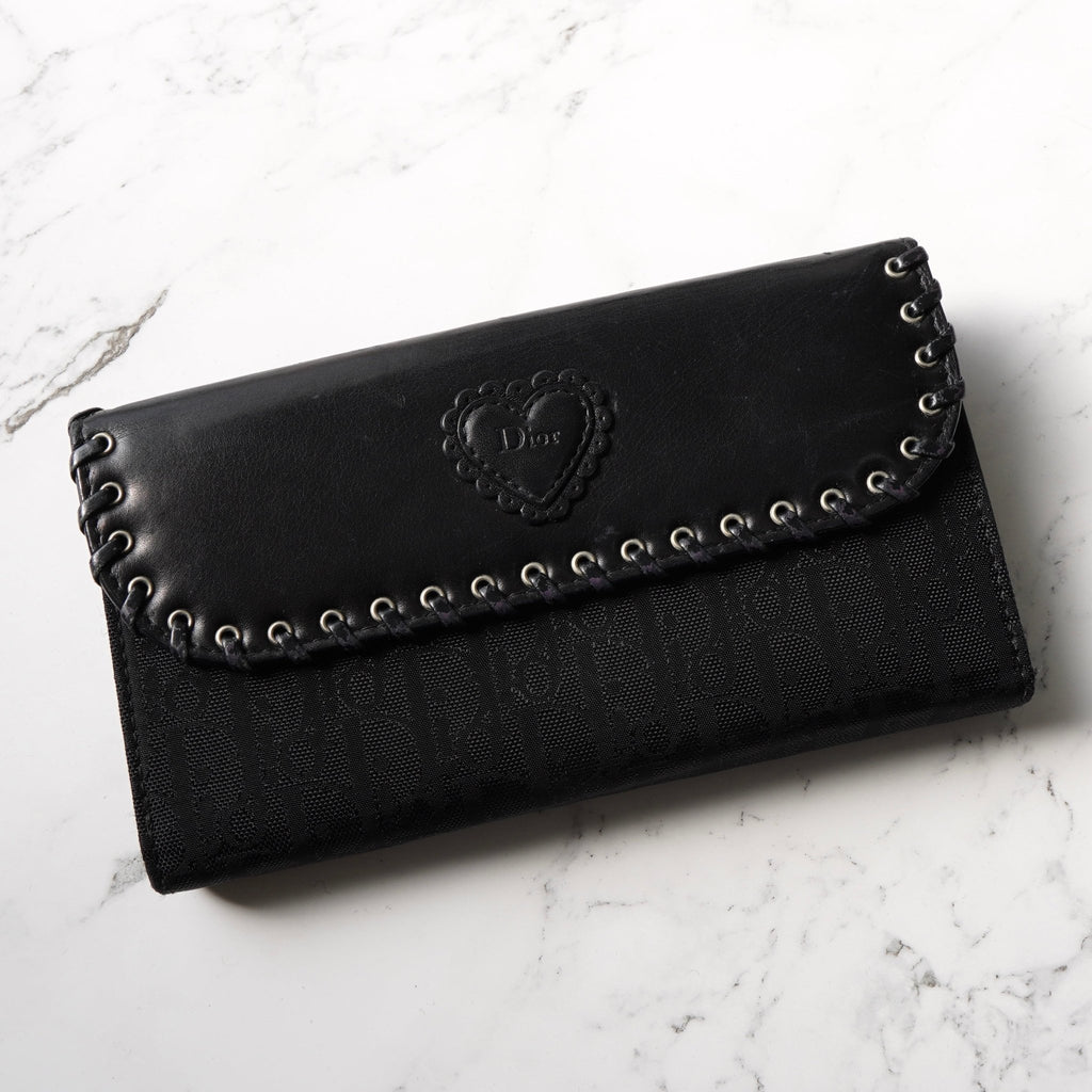 ディオール エスニックライン ハート トロッター キャンバス/レザー 二