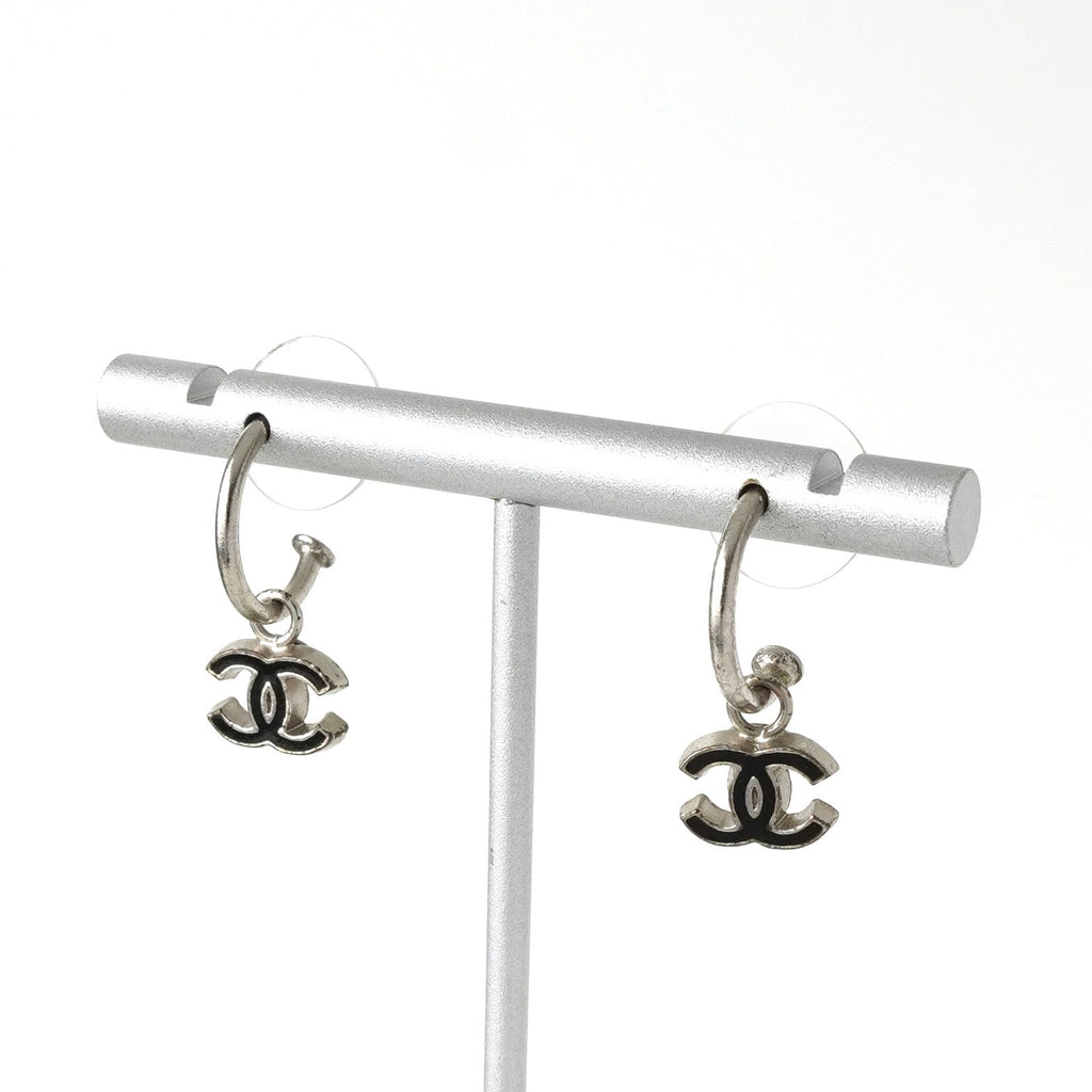 シャネル ココマーク フープピアス シルバー | ブランド古着を扱う