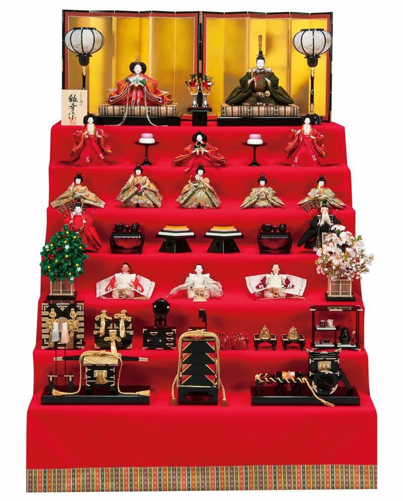 雛人形 平安豊久 ひな人形 七段飾り 十五人飾り 五世 雛幸作 極上有職