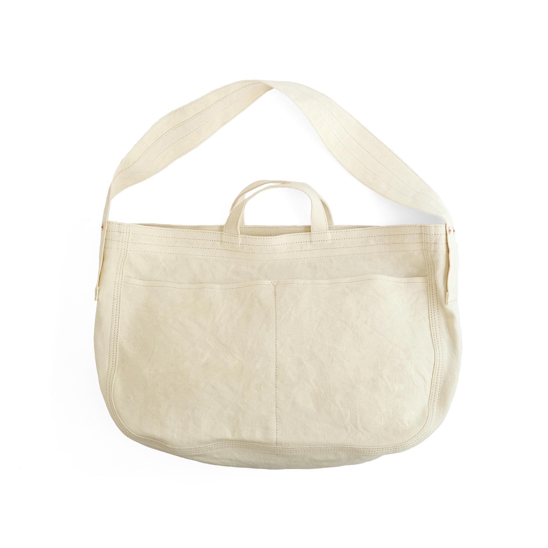 LINEN CANVAS NEWSPAPER BAG ニュースペーパーバッグ | evergreen