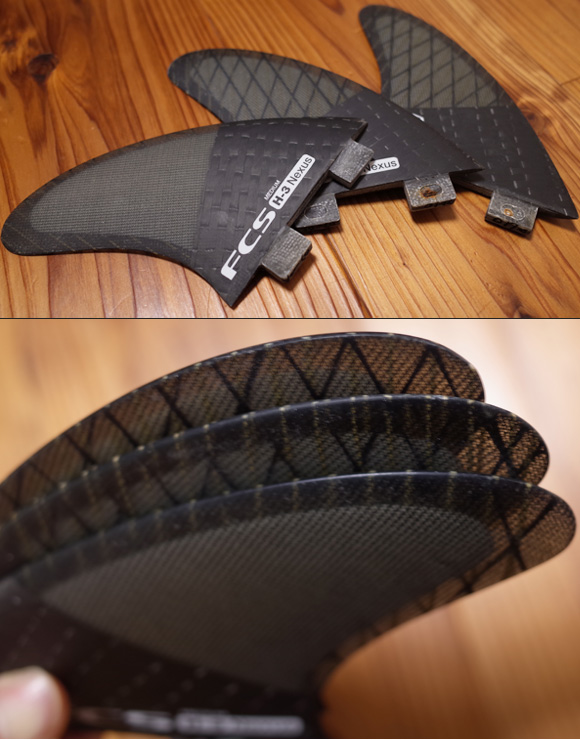 FCS H3 NEXUS FIN ネクサスフィン トライ/3枚セット Mサイズ 美品 (No