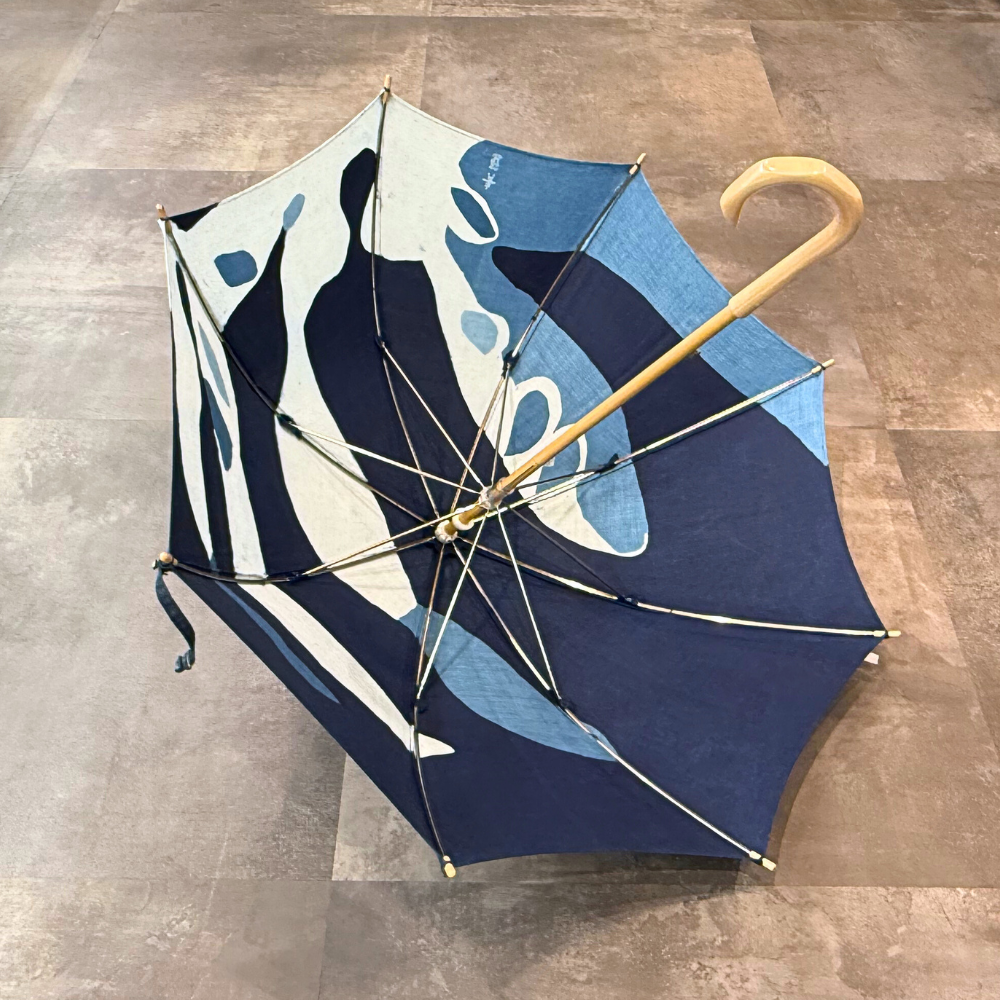 青藍工房 藍染日傘 臈纈染 | ギフトショップ Nihon Miyabi 通販サイト
