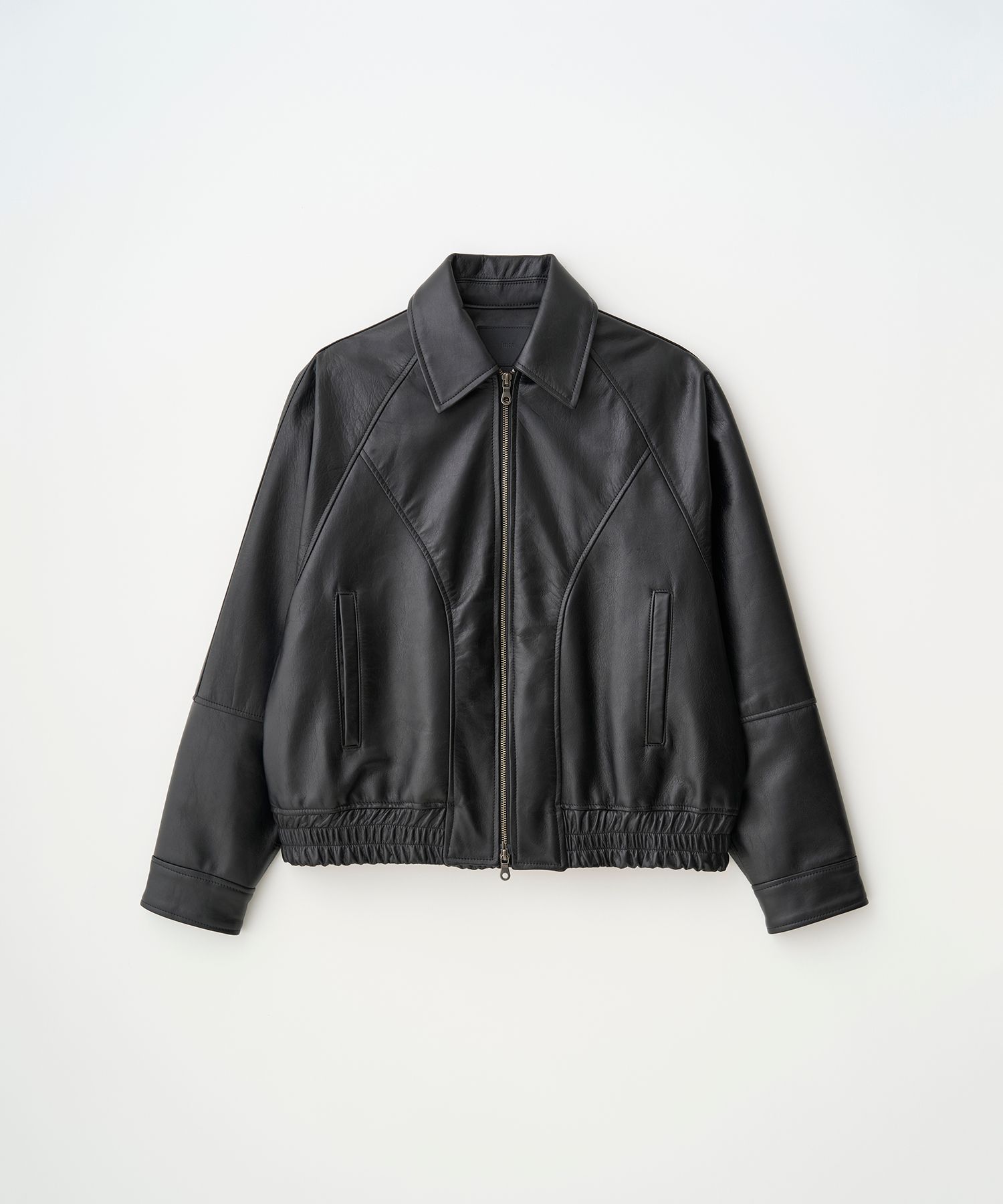 juha - VEIL LEATHER JACKET（BLACK） | niki