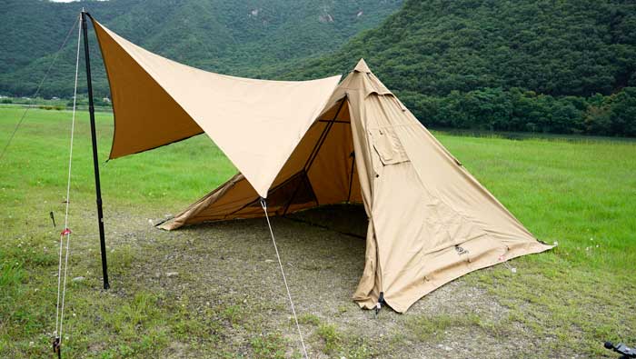 GOGlamping山稜二又ティピーテントTC180をレビュー！ | ノマドキャンプ