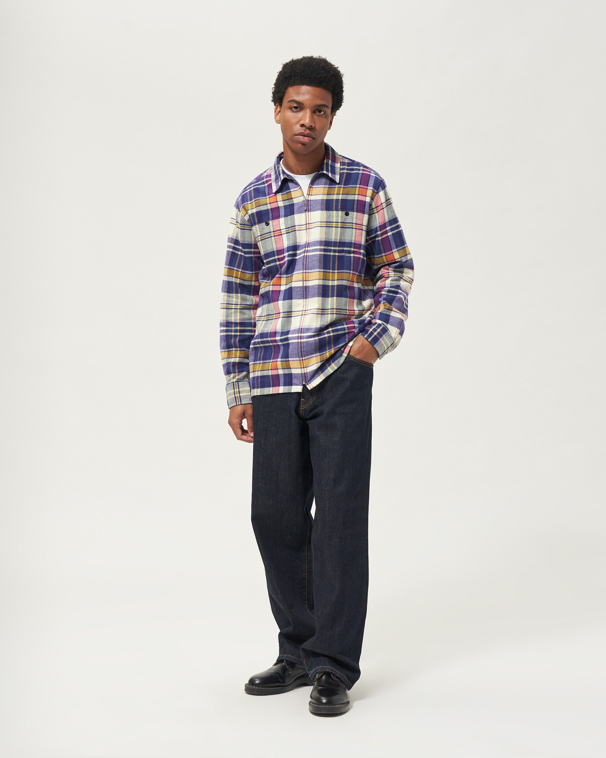 Lightweight Zip Flannel - Noah