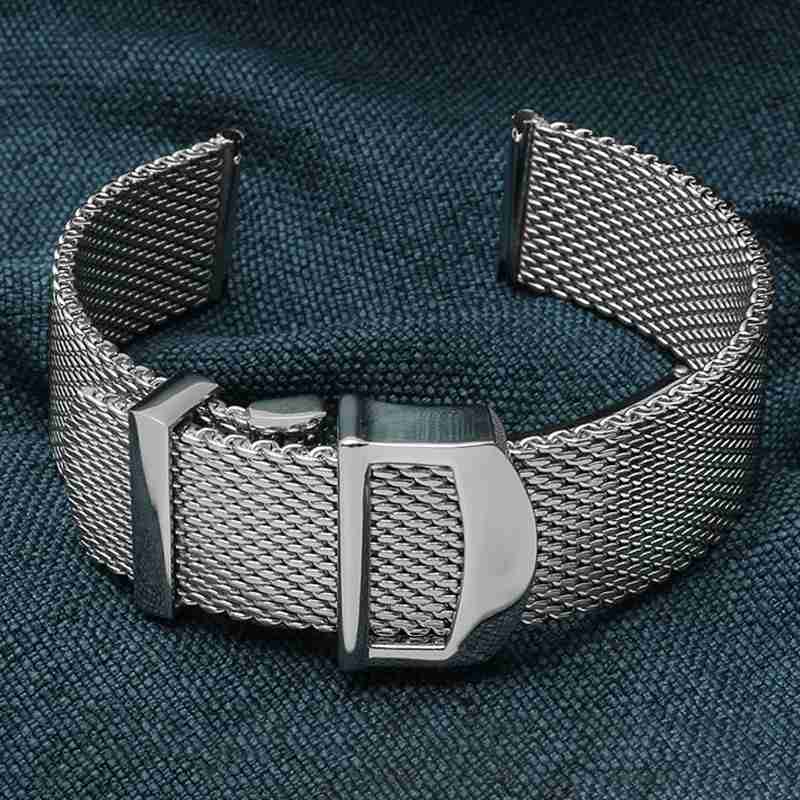 For IWC 22mm 20mm Milanese Mesh Milan Metal Bracelet Strap – Watch