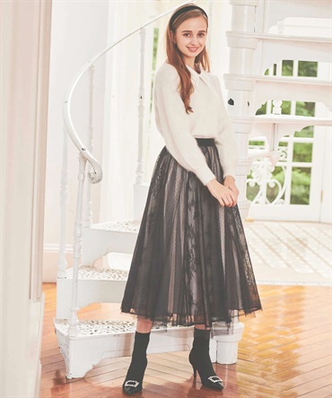 レース×チュールスカート | フレアスカート | NOELA OFFICIAL WEB STORE