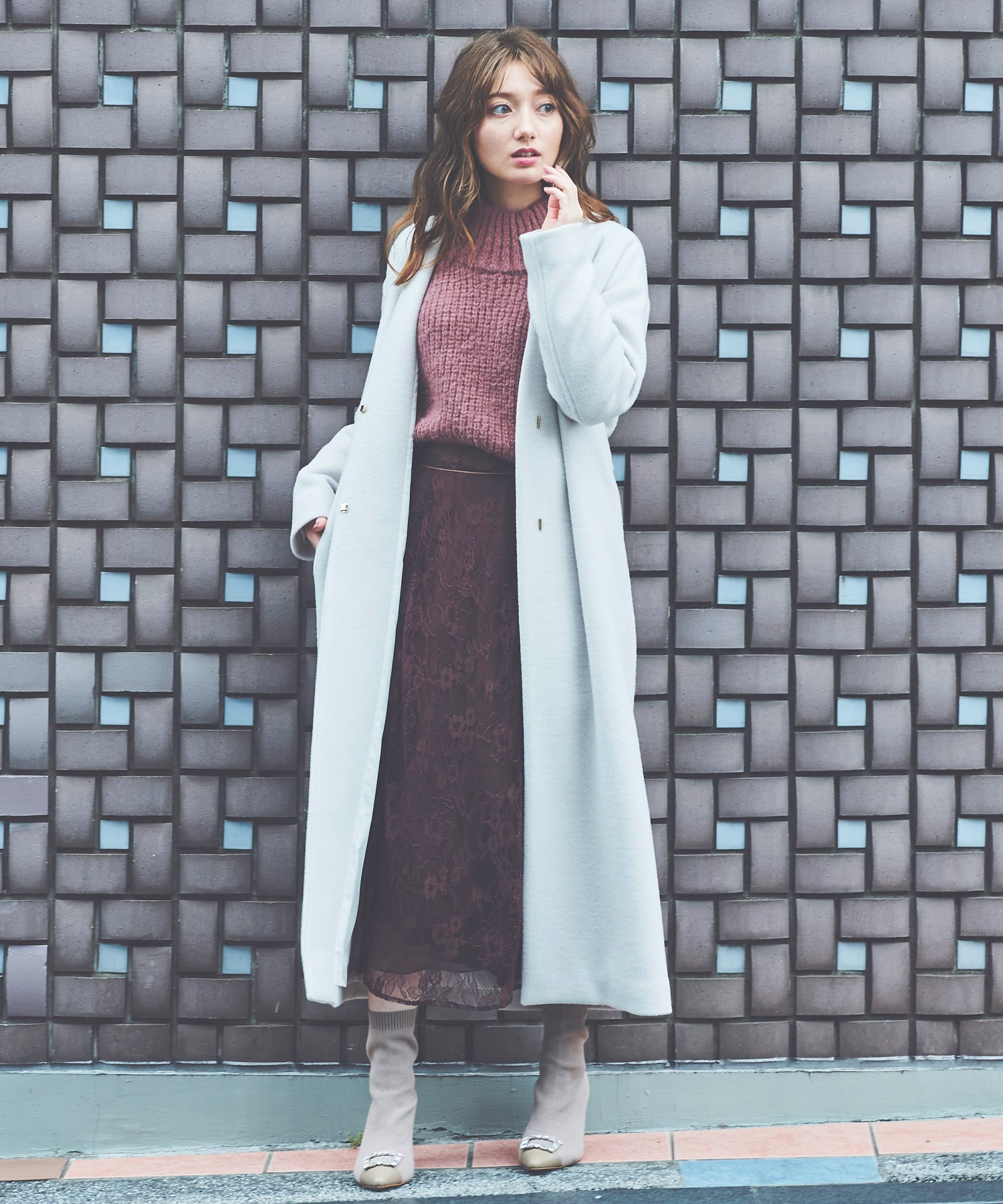 WEB限定】ノーカラーウールコート | コート | NOELA OFFICIAL WEB STORE