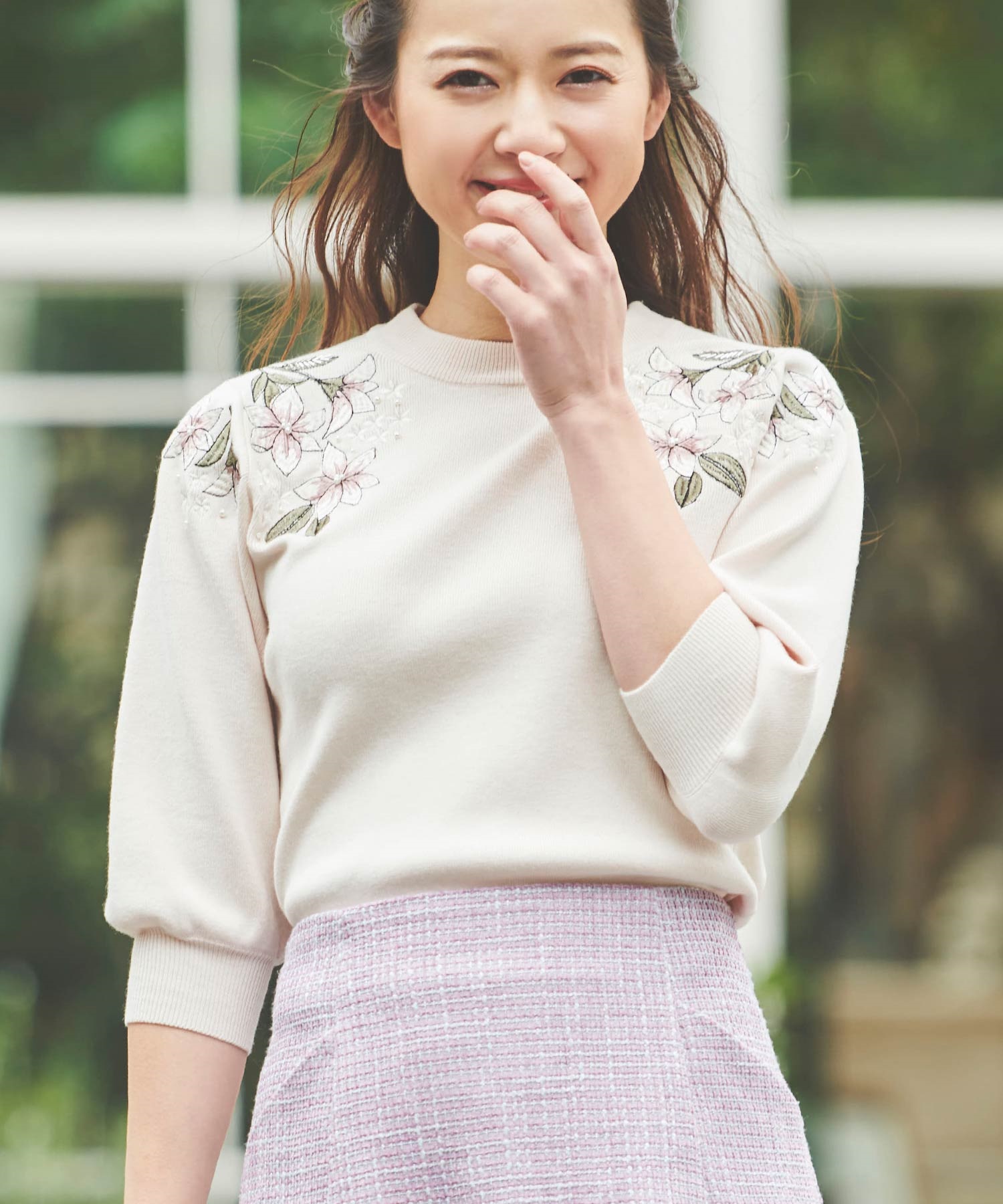 配色刺繍ニット | ニット | NOELA OFFICIAL WEB STORE