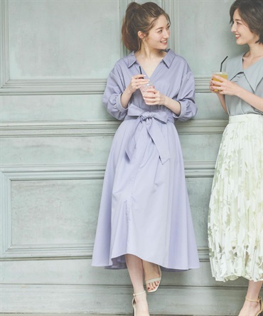 ボリュームフレアシャツワンピ | ロングワンピース | NOELA OFFICIAL