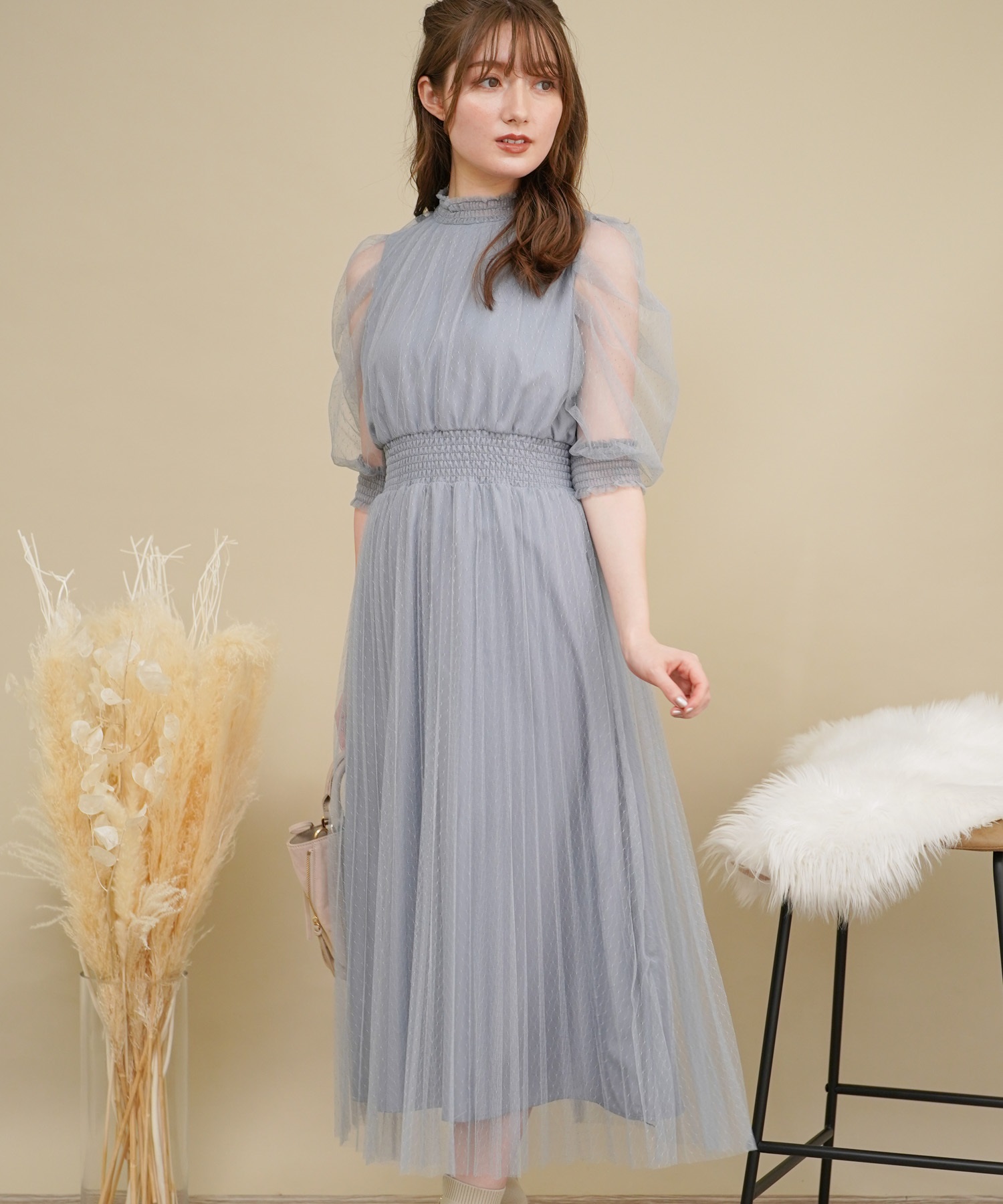 チュールドットドレス | ロングワンピース | NOELA OFFICIAL WEB STORE