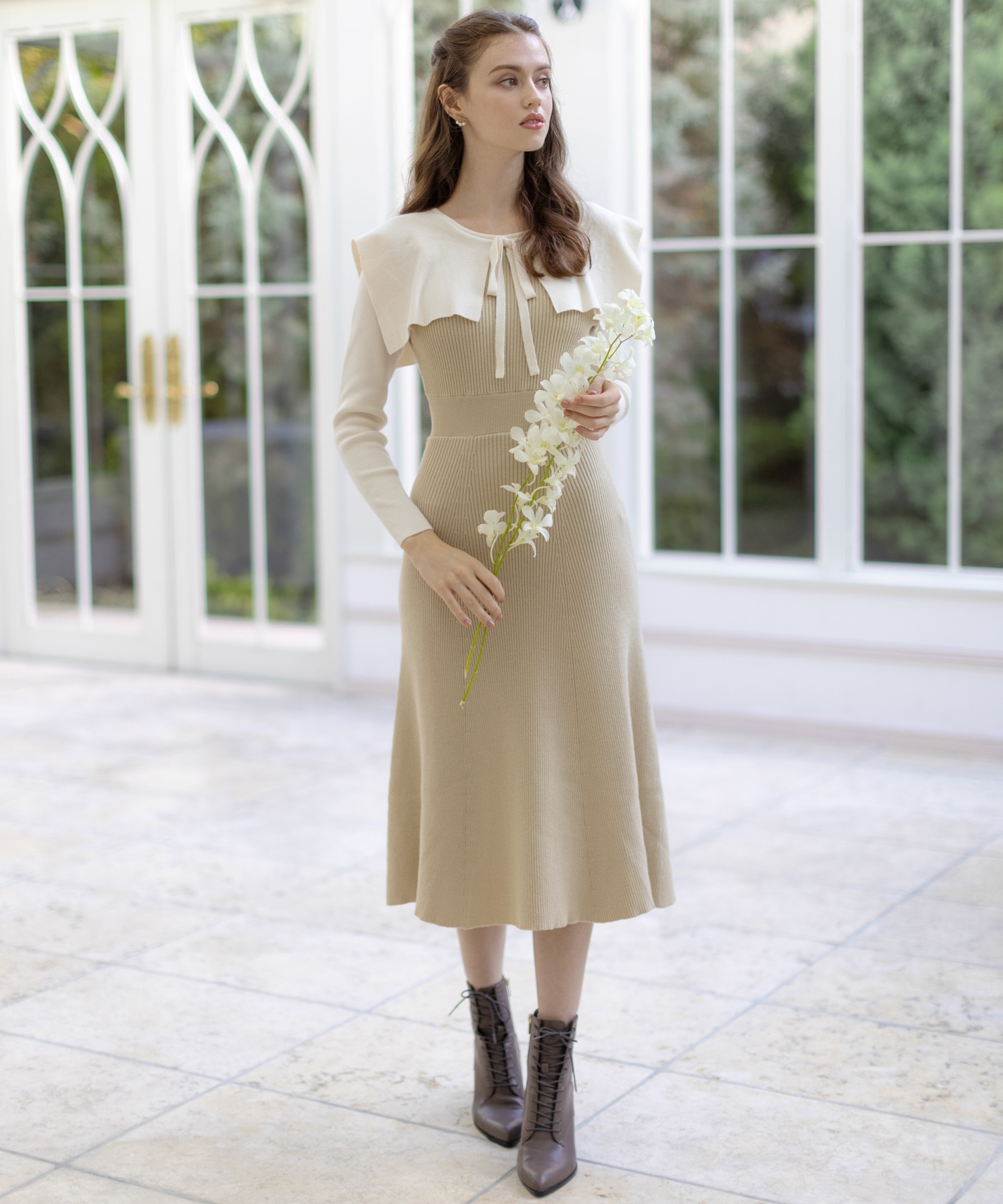 レイヤードライクニットワンピース | ニットワンピース | NOELA