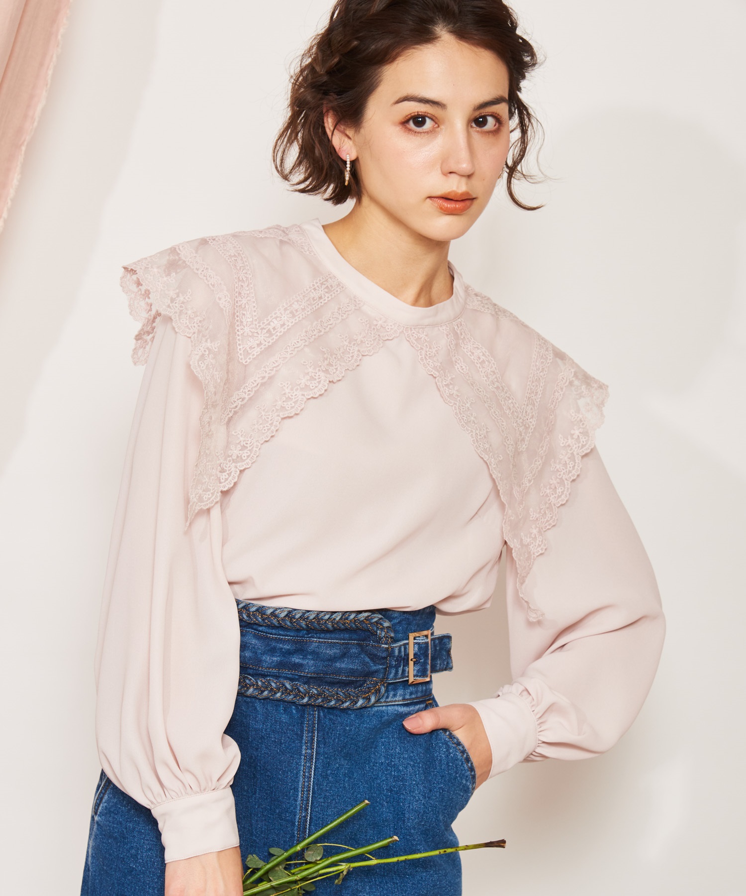 レース衿ブラウス | シャツ・ブラウス | NOELA OFFICIAL WEB STORE