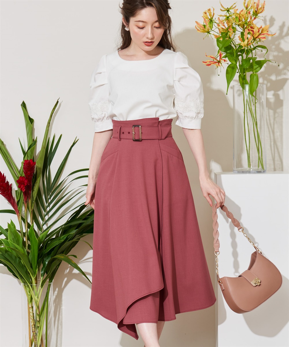 ベルト付ラップフレアスカート | タイトスカート | NOELA OFFICIAL WEB