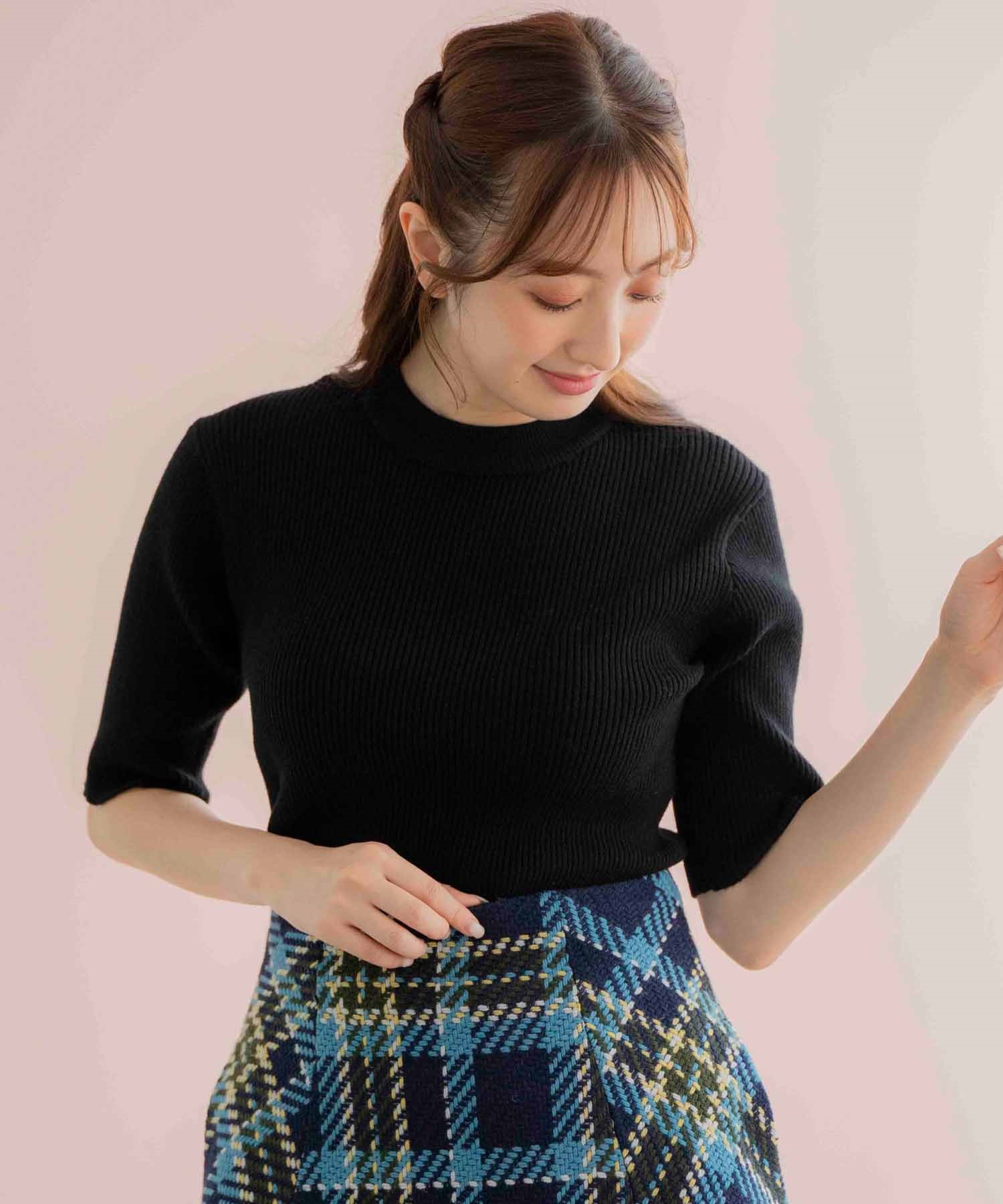 ハイネック5分袖ニット | ニット | NOELA OFFICIAL WEB STORE