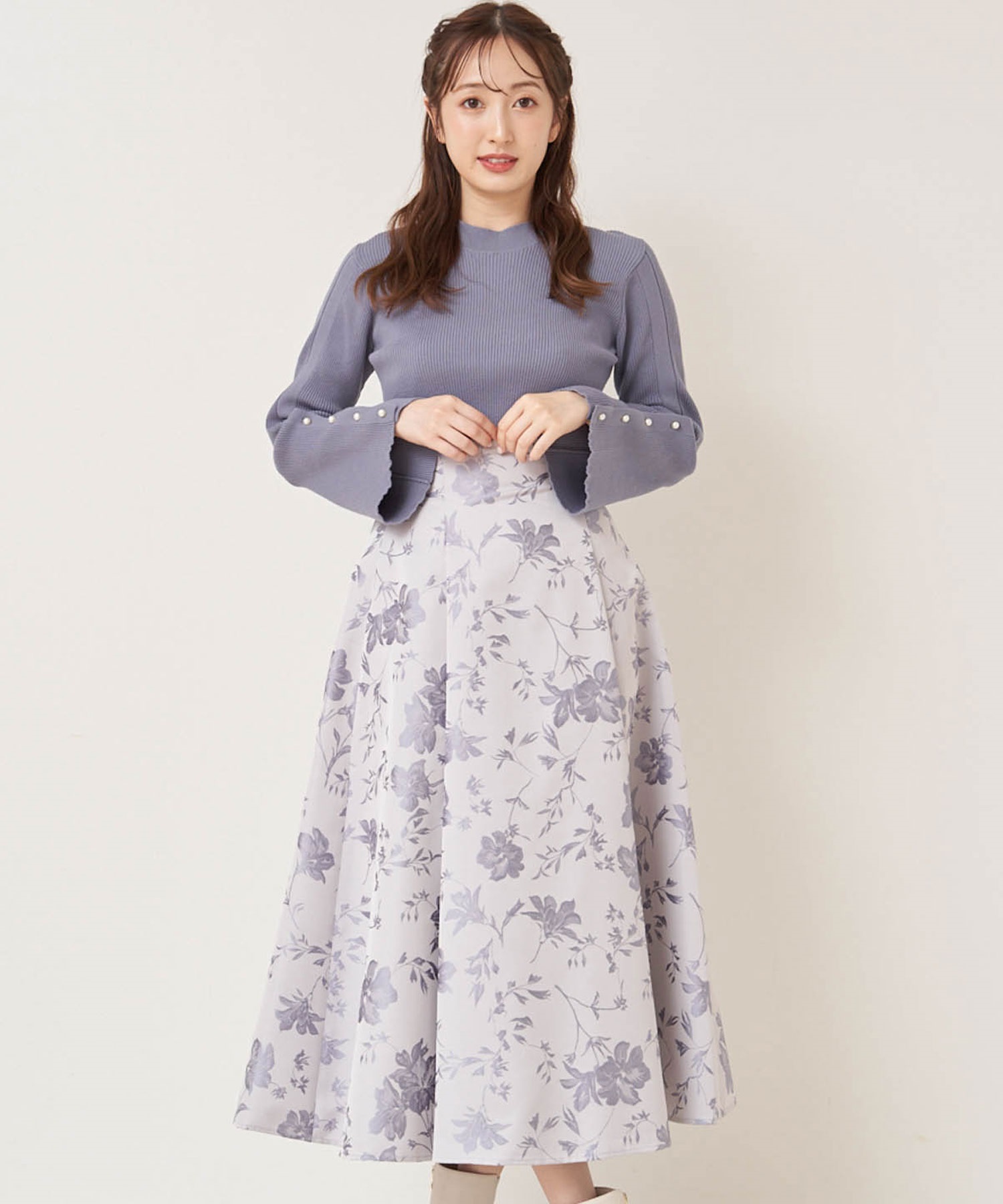 フラワージャガードスカート | フレアスカート | NOELA OFFICIAL WEB STORE