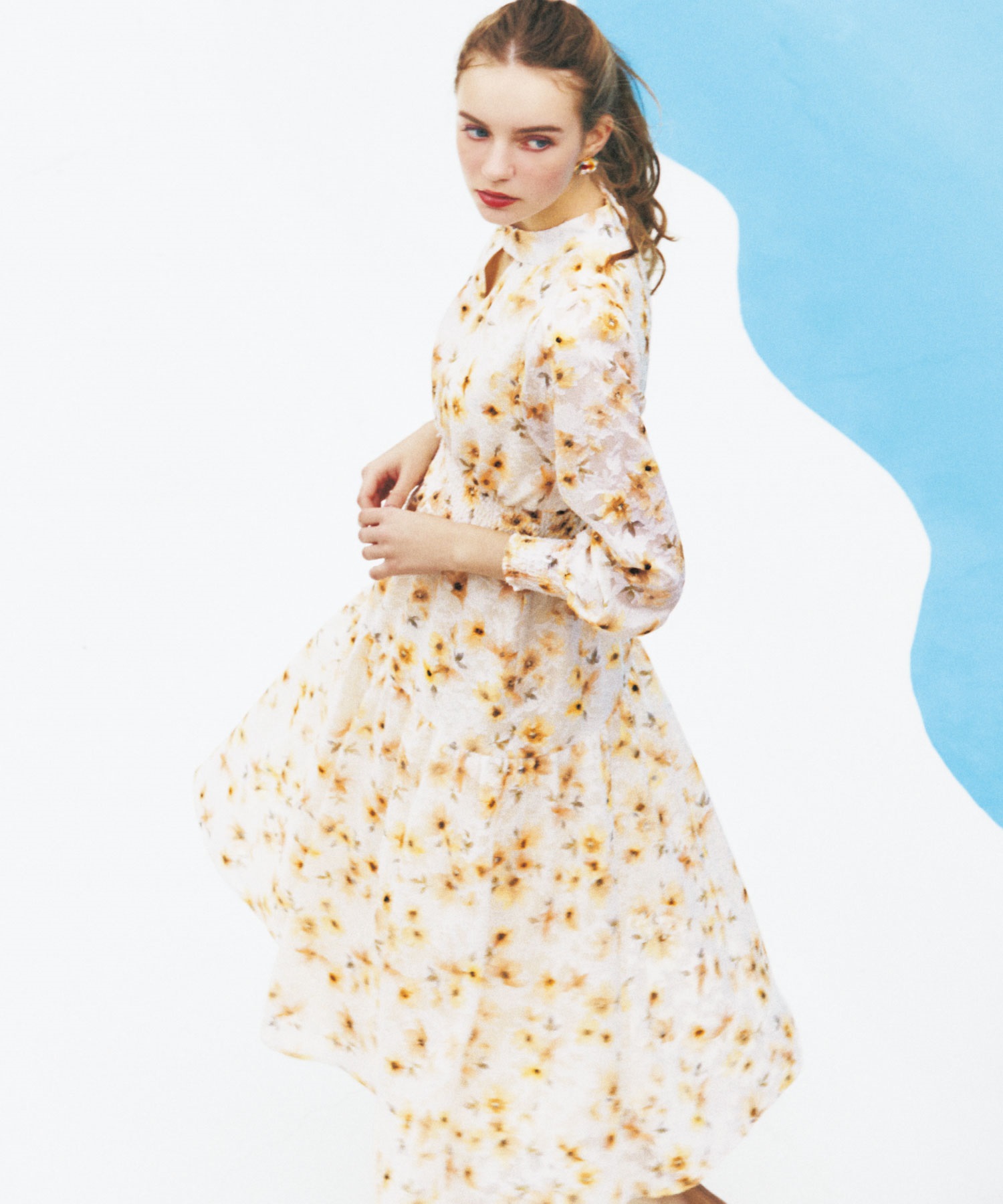 ジャガード花柄ワンピ | ロングワンピース | NOELA OFFICIAL WEB STORE