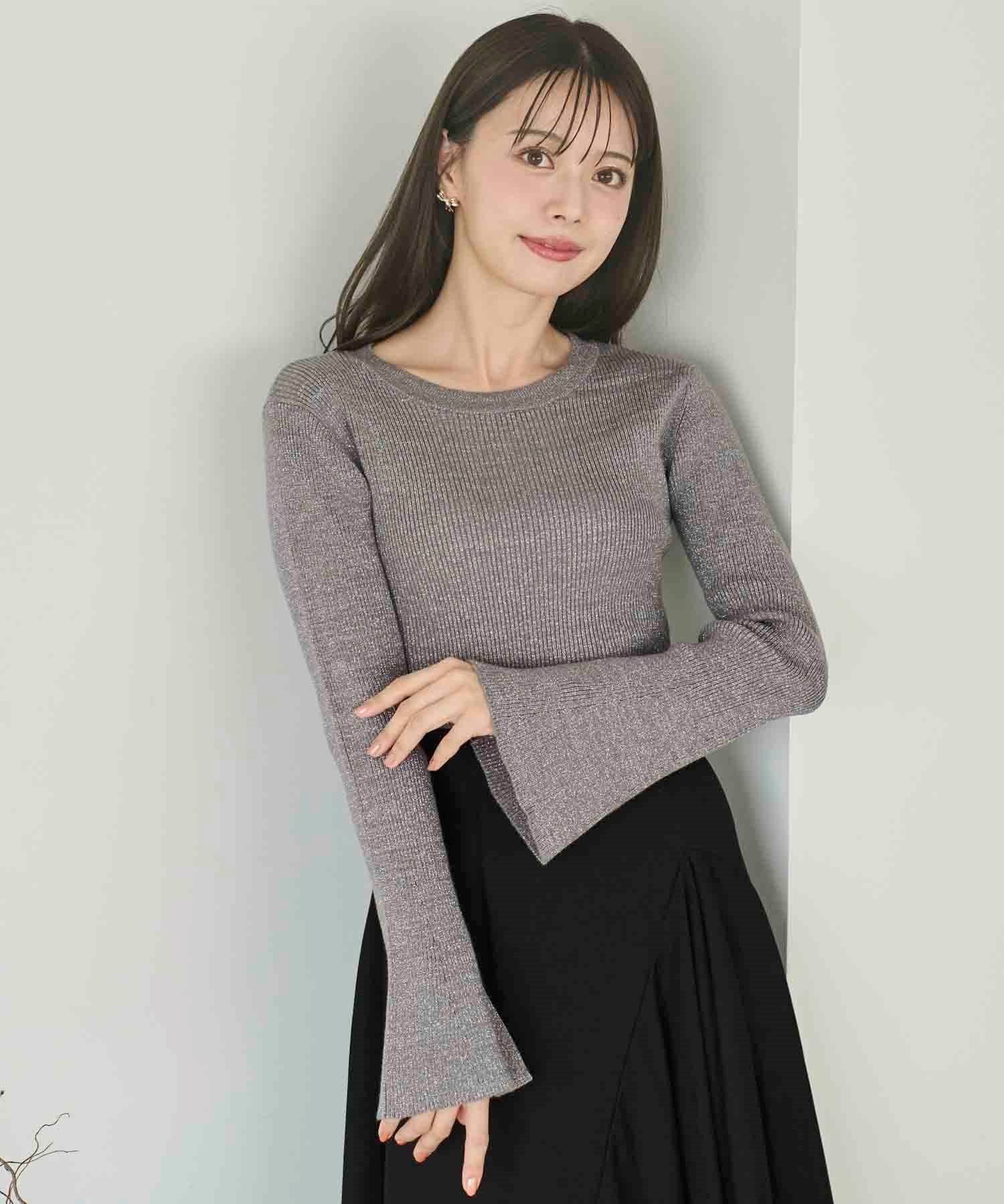 フレアスリーブラメニット | ニット | NOELA OFFICIAL WEB STORE