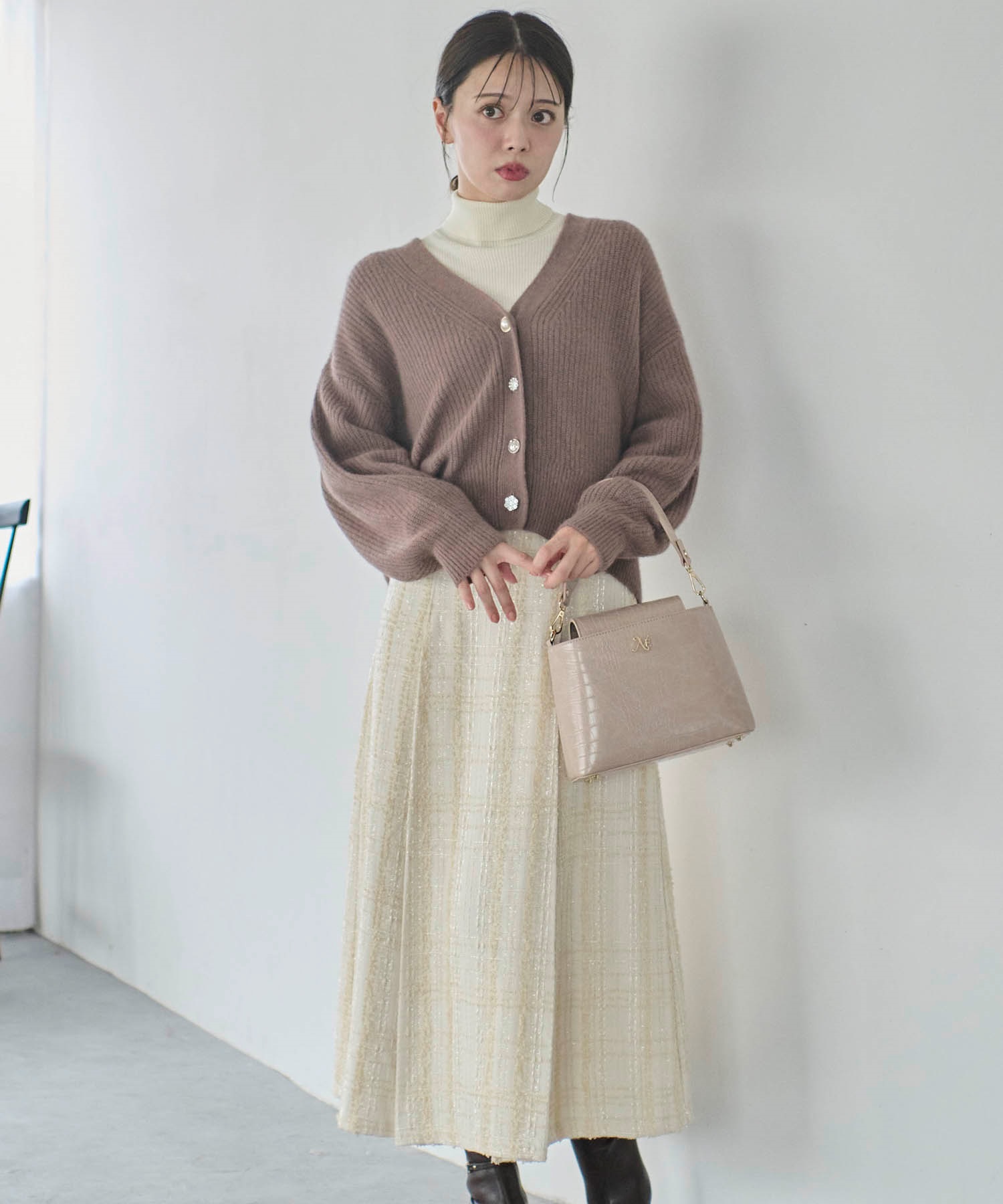 SSサイズあり】ラメチェックフレアスカート | フレアスカート | NOELA